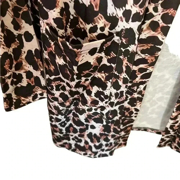 NEW Chic Leopard Print Trench Coat - Lightweight - Sz M - Picture 6 of 7